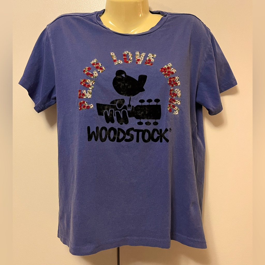 Lucky Brand Woodstock Peace Love Music Tee